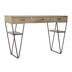 CONSOLE NATURE 120X43X78CM 3TIROIRS NATU