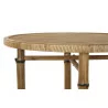 TABLE AUXILIAIRE BAMBOU NATUREL D60x61cm