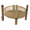 TABLE AUXILIAIRE BAMBOU NATUREL D60x61cm