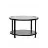 TABLE BASSE RONDE PM 2 PLATEAUX VERRE FU