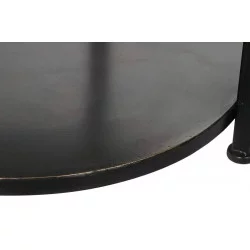 TABLE BASSE RONDE PM 2 PLATEAUX VERRE FU