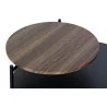 TABLE DOUBLE PLATEAU METAL ET BOIS 70,5X TABLE DOUBLE PLATEAU METAL ET BOIS 70,5X