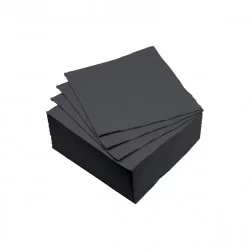SERVIETTE MICRO 25x25/40 NOIR