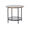 PETITE TABLE STYLE MARBRE NOIR 50X50X45C