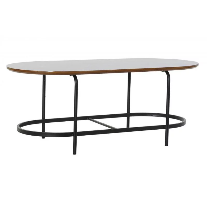 TABLE BASSE STYLE MARBRE NOIR OVAL 99,5X