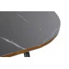 CONSOLE STYLE MARBRE NOIR 90X30X80CM NOI
