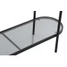 CONSOLE STYLE MARBRE NOIR 90X30X80CM NOI