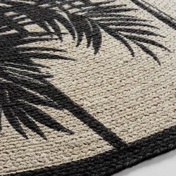 TAPIS ROND TROPIC NATURE D120 CM COTON