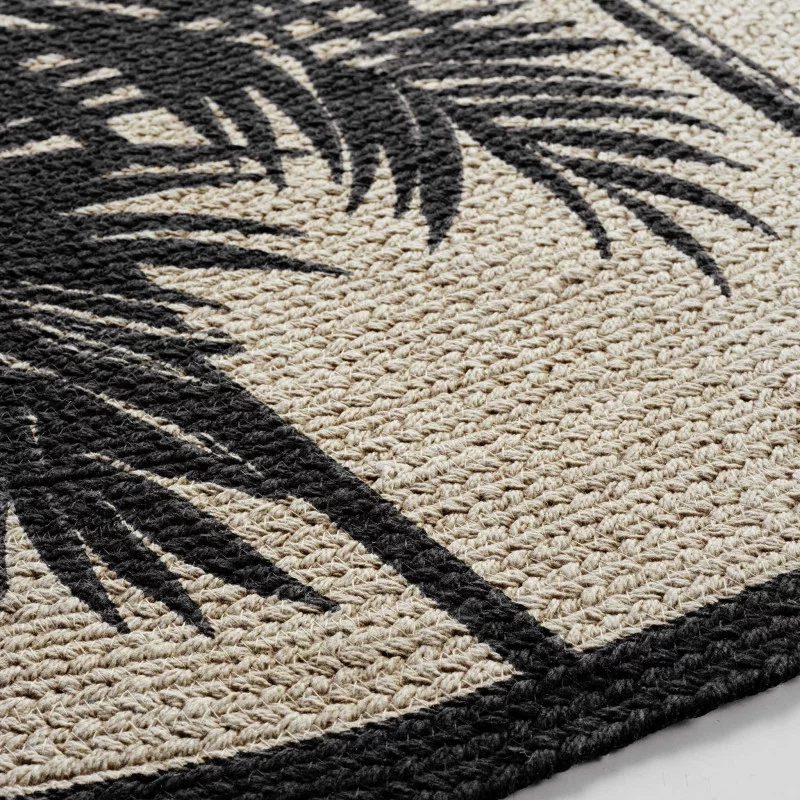TAPIS ROND TROPIC NATURE D120 CM COTON