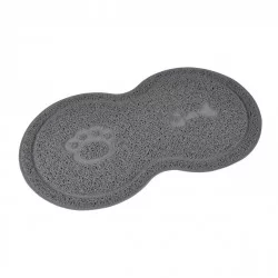 TAPIS DOUBLE GRIS PVC 46*26CM