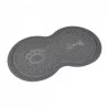 TAPIS DOUBLE GRIS PVC 46*26CM