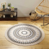 TAPIS ROND YABA D120 CM COTON IMPRIME