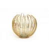 BOUGEOIR METAL OR 16X16CM