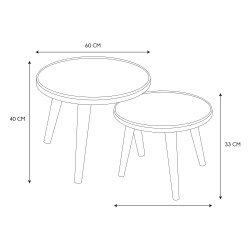TABLES GIGOGNE FELIX X2 D40 ET D60