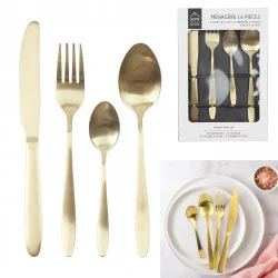MÉNAGÈRE DORÉE X16 pièces