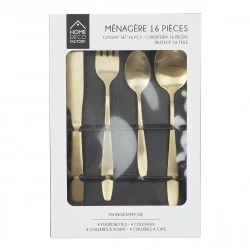 MENAGERE DOREE X16 pieces