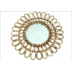 MIROIR ROTIN D41H20CM NATURE