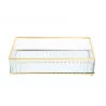 BOITE EN VERRE 24CM PLATEAU A BIJOUX