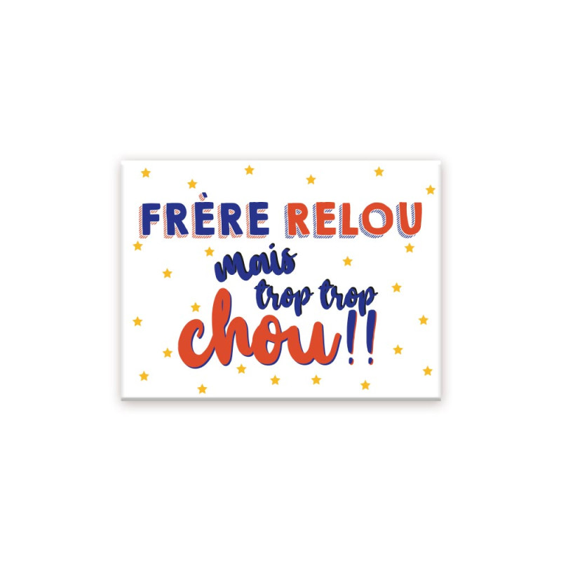 MAGNET "FRERE RELOU TROP CHOU"