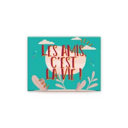 MAGNET "LES AMIS C EST LA VIE"