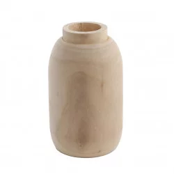 VASE BOIS D13.6XH23.5CM