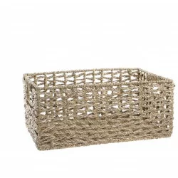 CORBEILLE FIBRE NATUREL 37X27X16CM GM