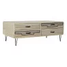 MEUBLE TV EDWIGE PAULOWNIA METAL 115X61X