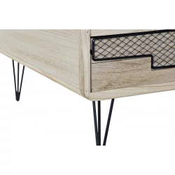 MEUBLE TV EDWIGE PAULOWNIA METAL 115X61X