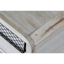 MEUBLE TV EDWIGE PAULOWNIA METAL 115X61X