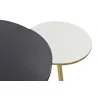 TABLE BASSE DOREE ALUMINIUM 67X50X37CM