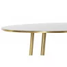 TABLE BASSE DOREE ALUMINIUM 67X50X37CM
