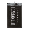 TAPIS D'ENTREE MAISON GRIS/NOIR 45 X 75