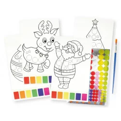COLORIAGE A5, PEINTURE, PINCEAU ET GOMME