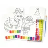 COLORIAGE A5, PEINTURE, PINCEAU ET GOMME