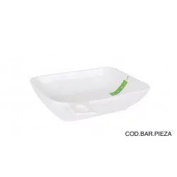 PURE BLANC ASSIETTE DESSERT 17.5x14CM C