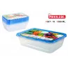 SET 10 BOITES ALIMENTAIRES 500ML RECTANGULAIRE