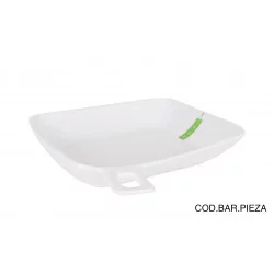 PURE BLANC ASSIETTE PLATE 22.5x19.5CM CA