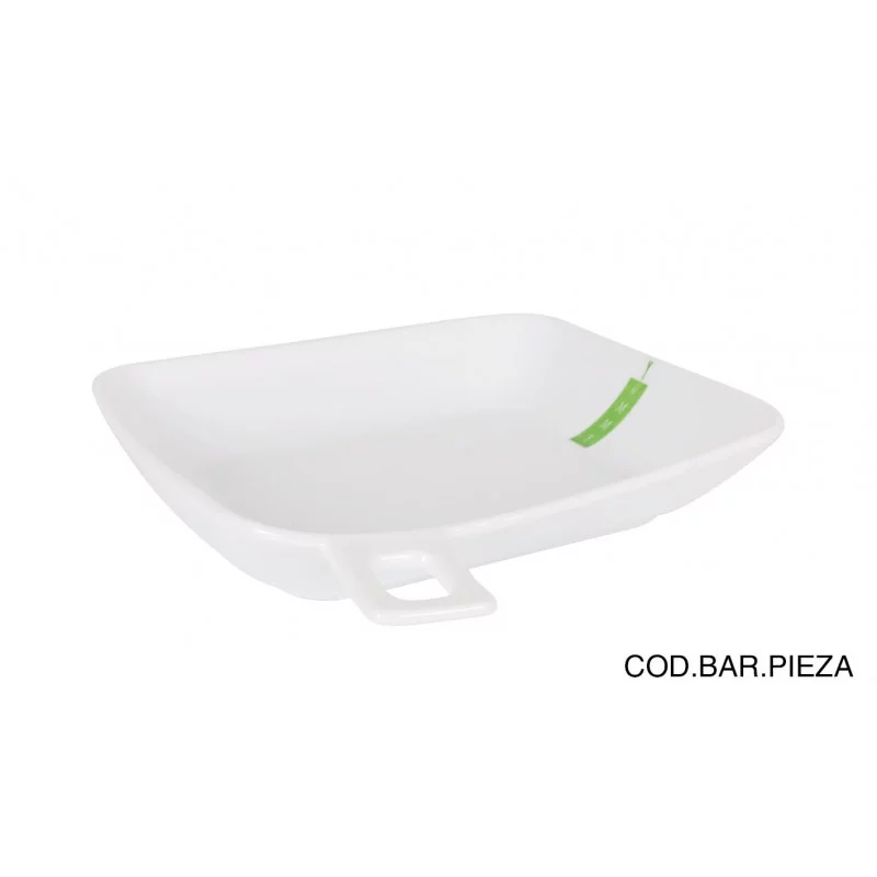 PURE BLANC ASSIETTE PLATE 22.5x19.5CM CA