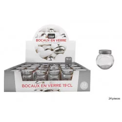 BOCAL BONBON COUV INOX 190ML (vendu à l'unité)