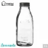 BOUTEILLE 1L BOUCHON NOIR MAT BLACK MAT