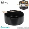 POT A TAPAS NOIR MAT EN CERAMIQUE AVEC C