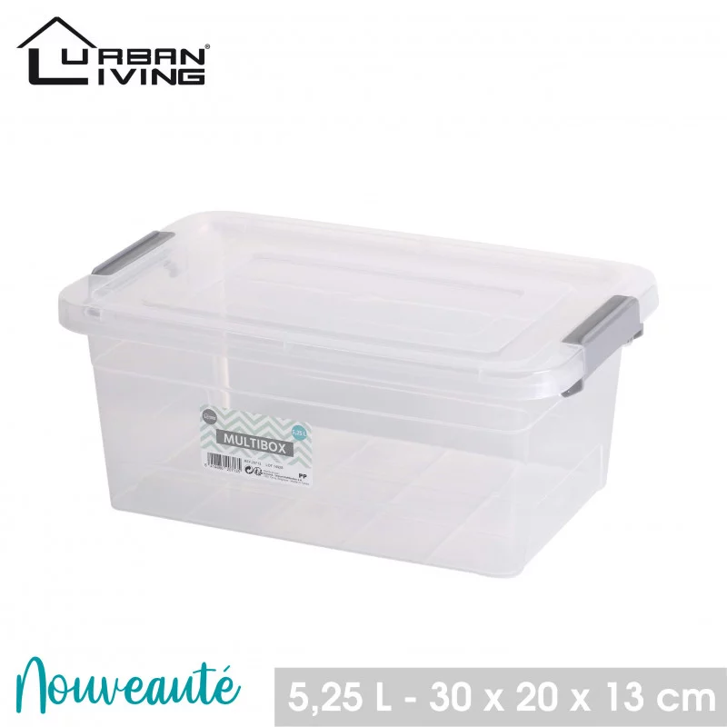 MULTIBOX AVEC CLIP 5,25LTR 30X20XH13CM