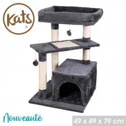ARBRE A CHAT AVEC NICHE GRIFFOIR ET COUS