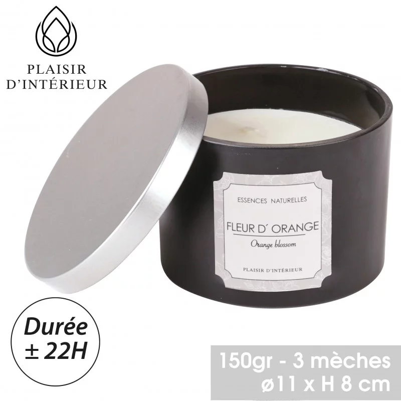 BOUGIE PARFUMEE ORANGE BLOSSOM D11H8CM -