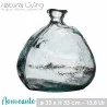 VASE MILA 13,8LTR EN VERRE RECYCLE DIAM