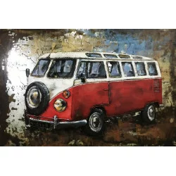 CADRE METAL COMBI ROUGE 80X120CM
