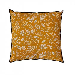 COUSSIN GARDEN MOUTARDE 40X40CM