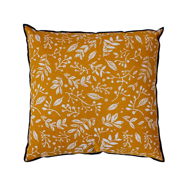 COUSSIN GARDEN MOUTARDE 40X40CM