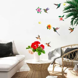 STICKER OISEAUX COLIBRIS