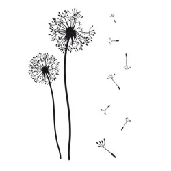 STICKER FLEURS DE PISSENLIT 50x70cm